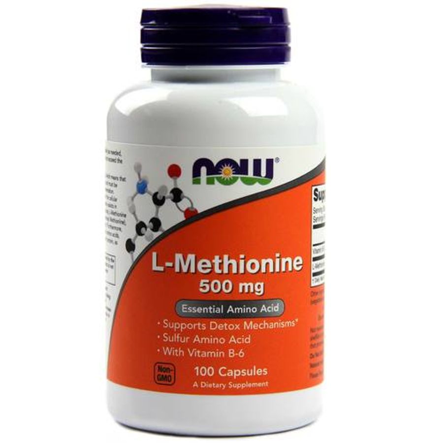 Viên Uống Hỗ Trợ Thải Độc Now L-Methionine 500mg Lọ 100 Viên