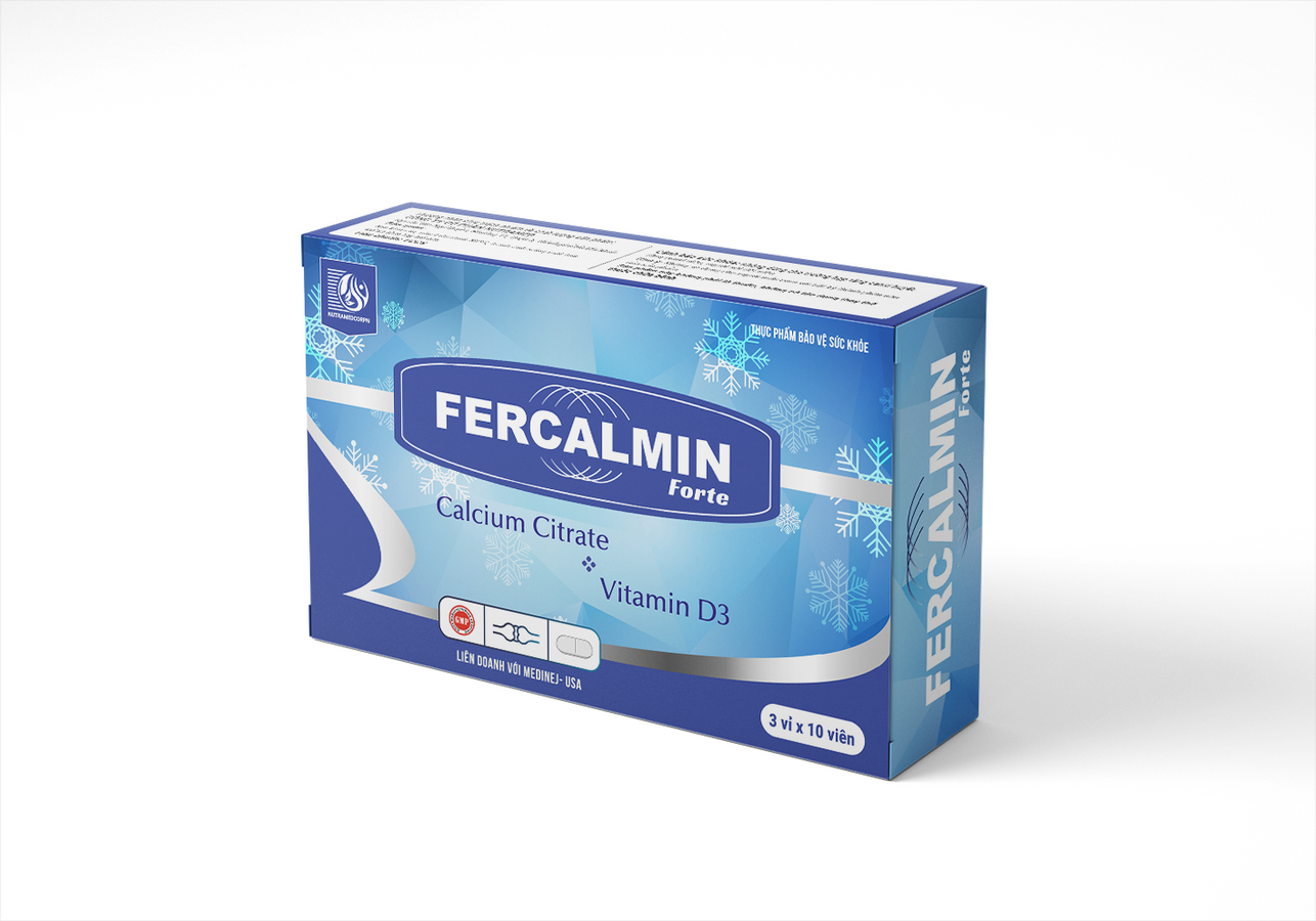 Fercalmin Forte - Bổ Sung Canxi, Vitamin Và Khoáng Chất