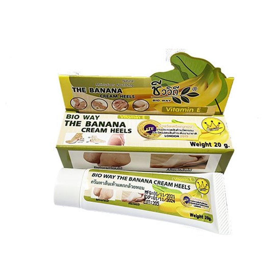 Kem Dưỡng Tay Và Nứt Gót Chân Bio Way The Banana Cream Hells Thái Lan