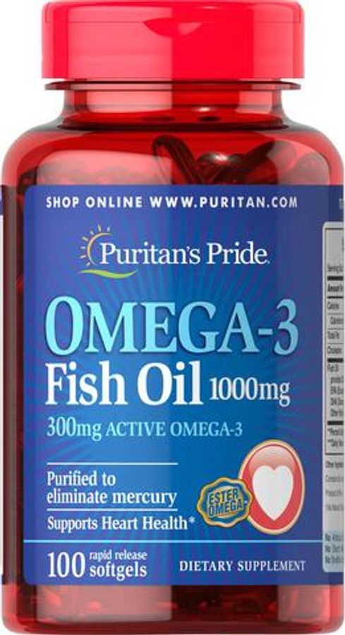Dầu Cá Puritan's Pride Omega 3 Fish Oil 1000mg 100 Viên
