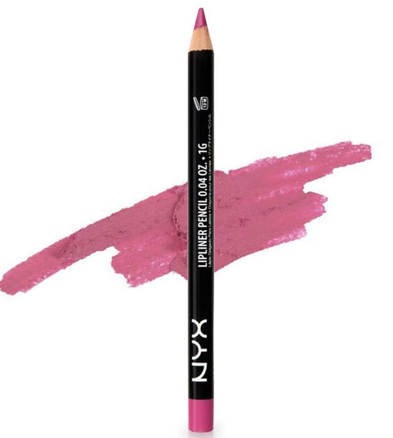 Chì Kẻ Môi Nyx Slim Lip Pencil Hot Pink Siêu Mảnh