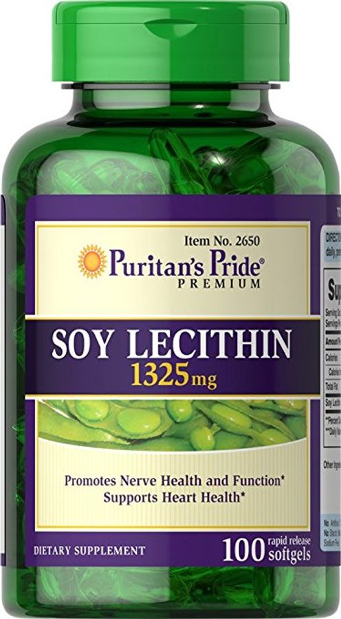 Viên Uống Tinh Chất Mầm Đậu Nành Soy Lecithin 1325 Mg Puritan Pride