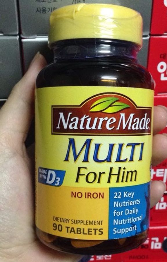 Vitamin Tổng Hợp Cho Nam Nature Made Multi For Him 90 Viên
