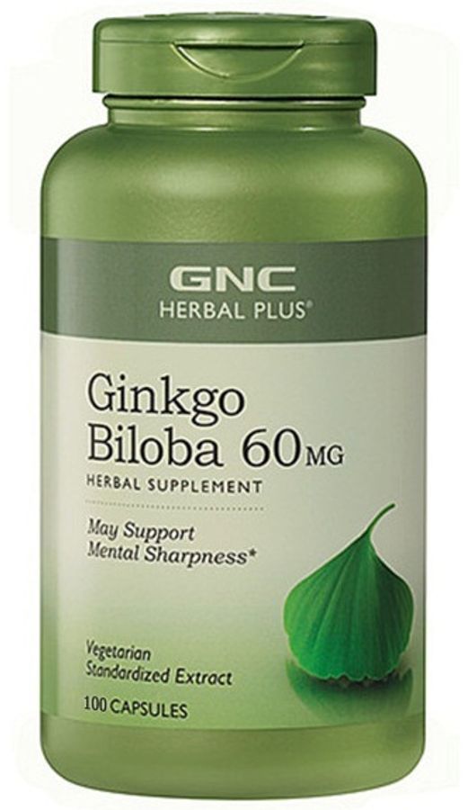 Viên Hỗ Trợ Não Bộ Ginkgo Biloba 60mg GNC Herbal