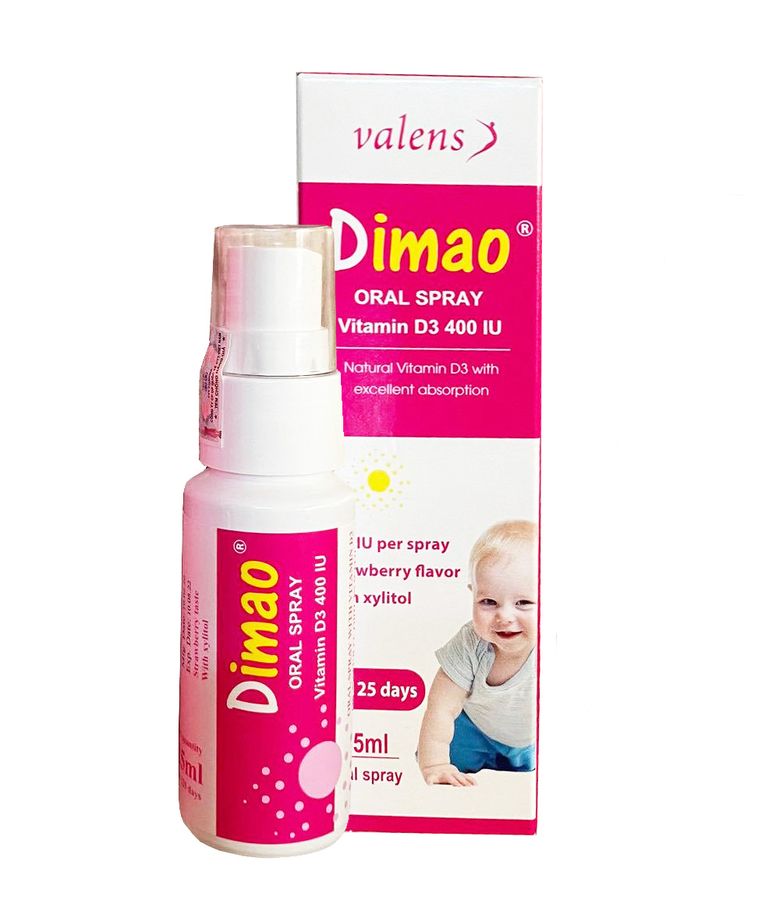 Dimao Vitamin D3 Dạng Xịt 400IU Hỗ Trợ Tăng Chiều Cao Cho Bé