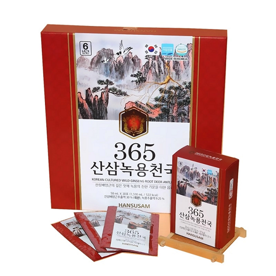 Nước Hồng Sâm Nhung Hươu Núi 365 Korean Ginseng Antlers
