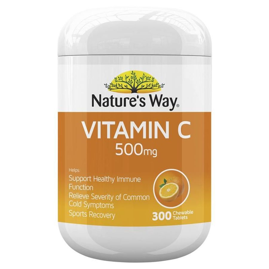 Viên Nhai Hỗ Trợ Bổ Sung Vitamin C 500mg Nature’s Way Của Úc