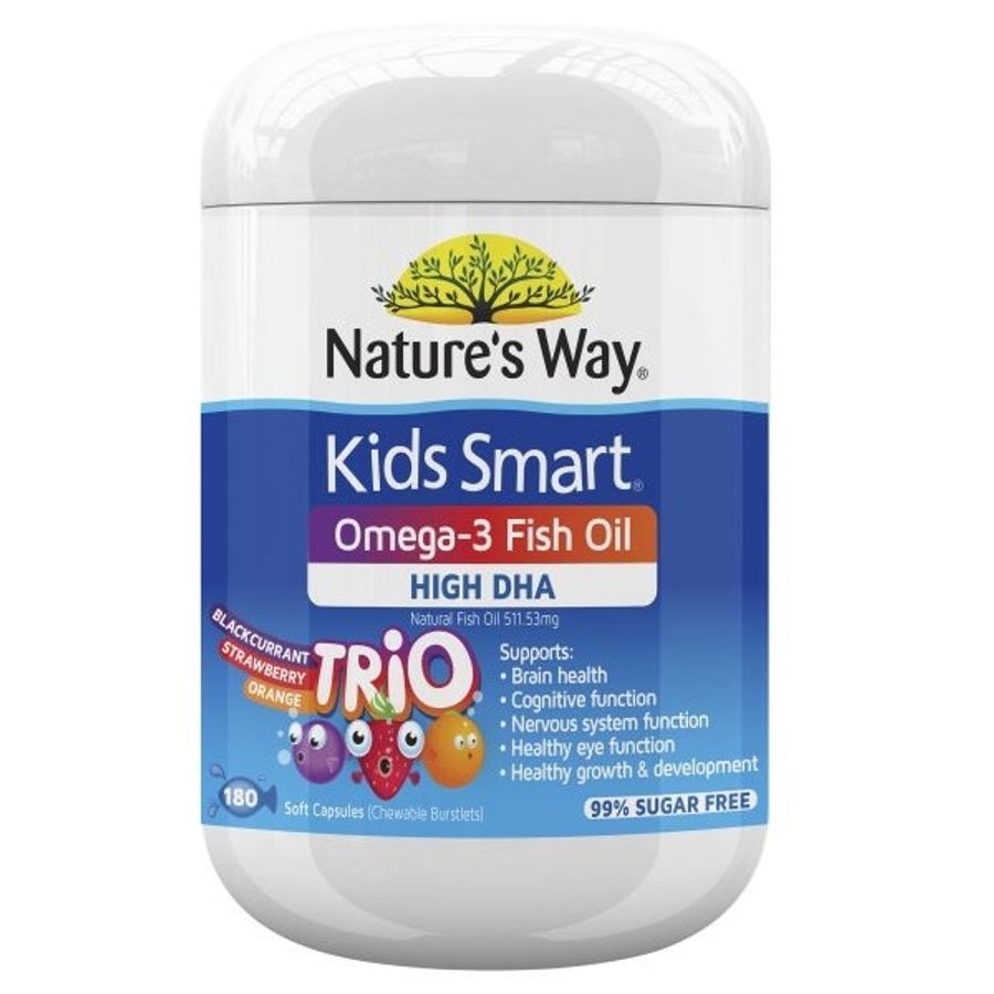 Kẹo Dẻo Bổ Sung DHA Nature's Way Kids Smart Omega 3 High DHA