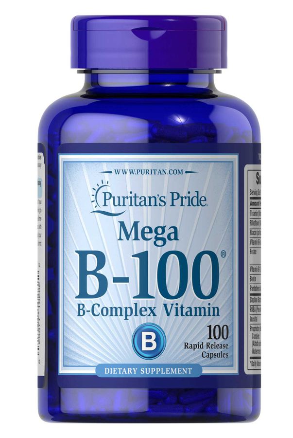 Viên Uống Vitamin B-100 Complex Timed Release Puritan's Pride