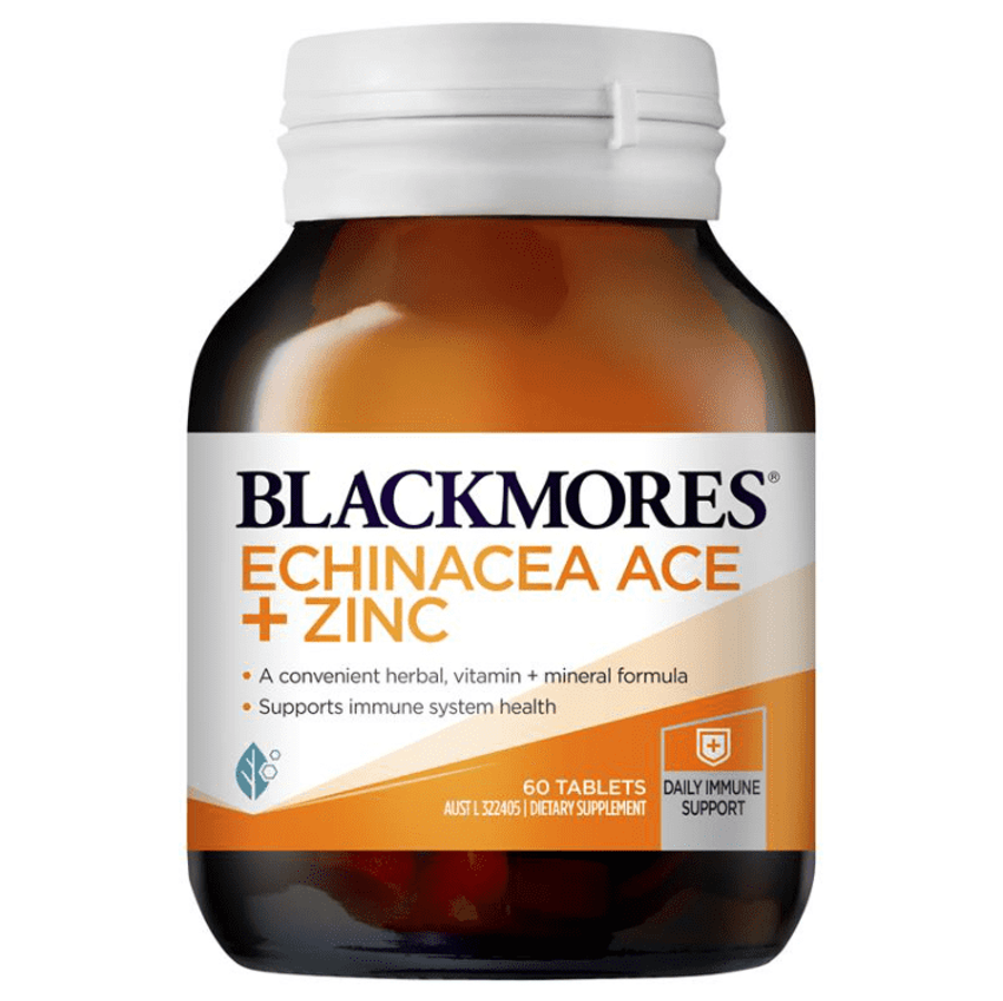 Viên Uống Hỗ Trợ Miễn Dịch Blackmores Echinacea ACE + Zinc Úc