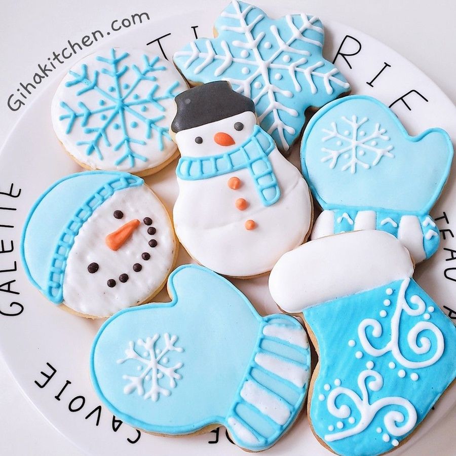 Set Bánh Cookie Chủ Đề Giáng Sinh Kèm Hộp Xinh Xắn