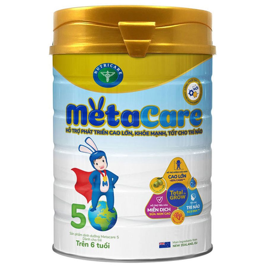 Sữa Meta Care Số 5 Công Thức Cải Tiến Mới Cho Trẻ Trên 6 Tuổi