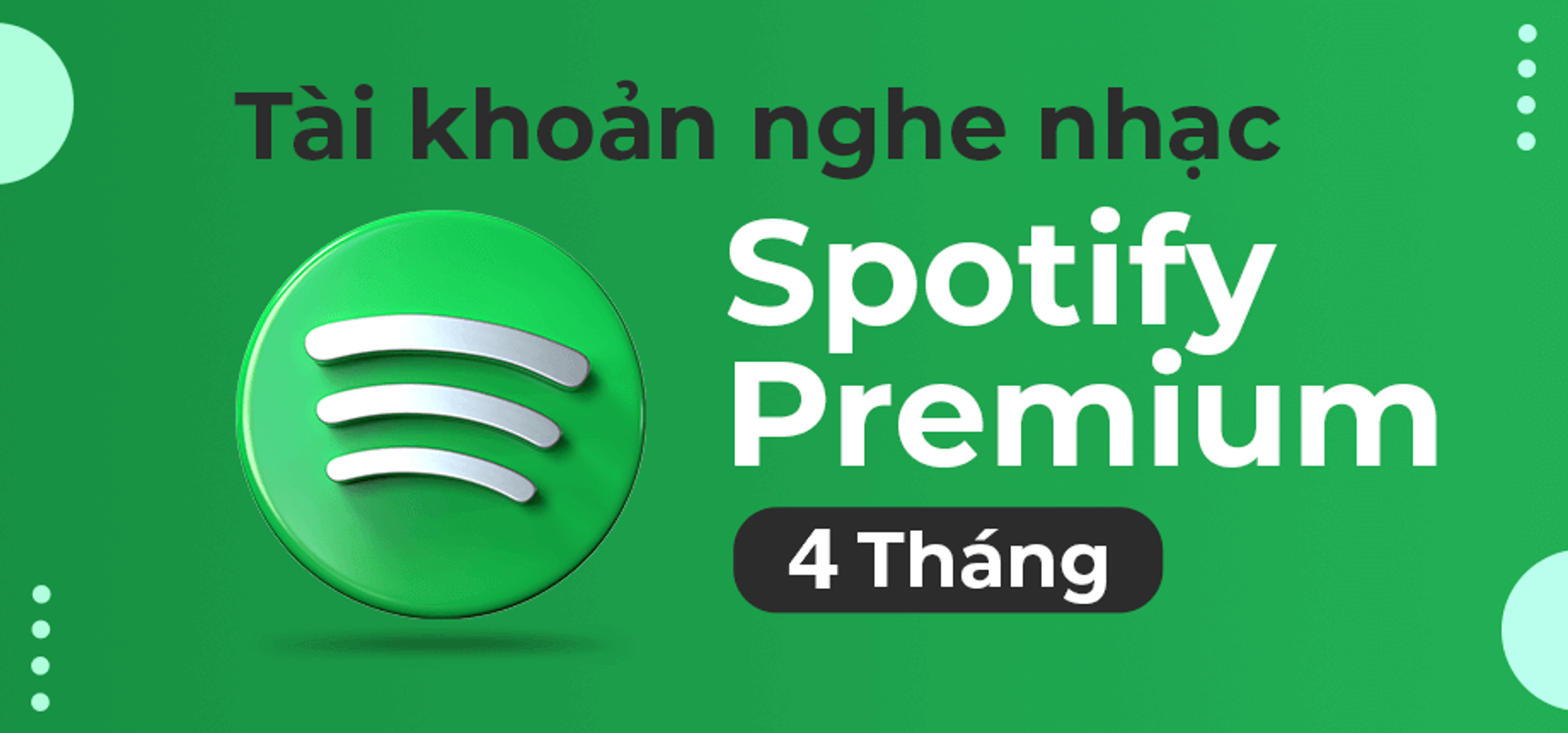 Tài Khoản Nghe Nhạc Spotify Premium (4 Tháng)