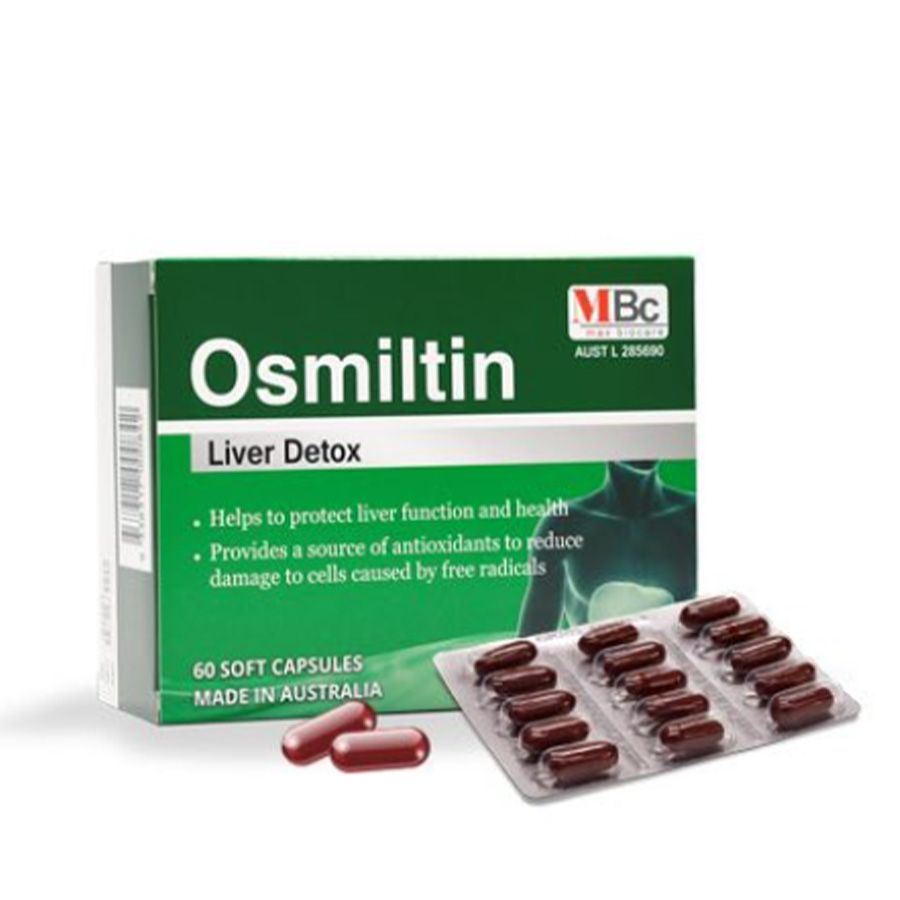 Osmiltin Liver Deotox Cao Cấp Từ Max Biocare Hộp 60 Viên