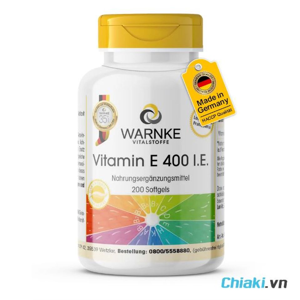 Top 5 vitamin E của Đức làm đẹp da, chống lão hóa tốt nên dùng 10