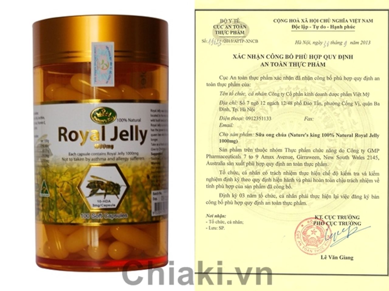 sữa ong chúa royal jelly 1000mg (365 viên)