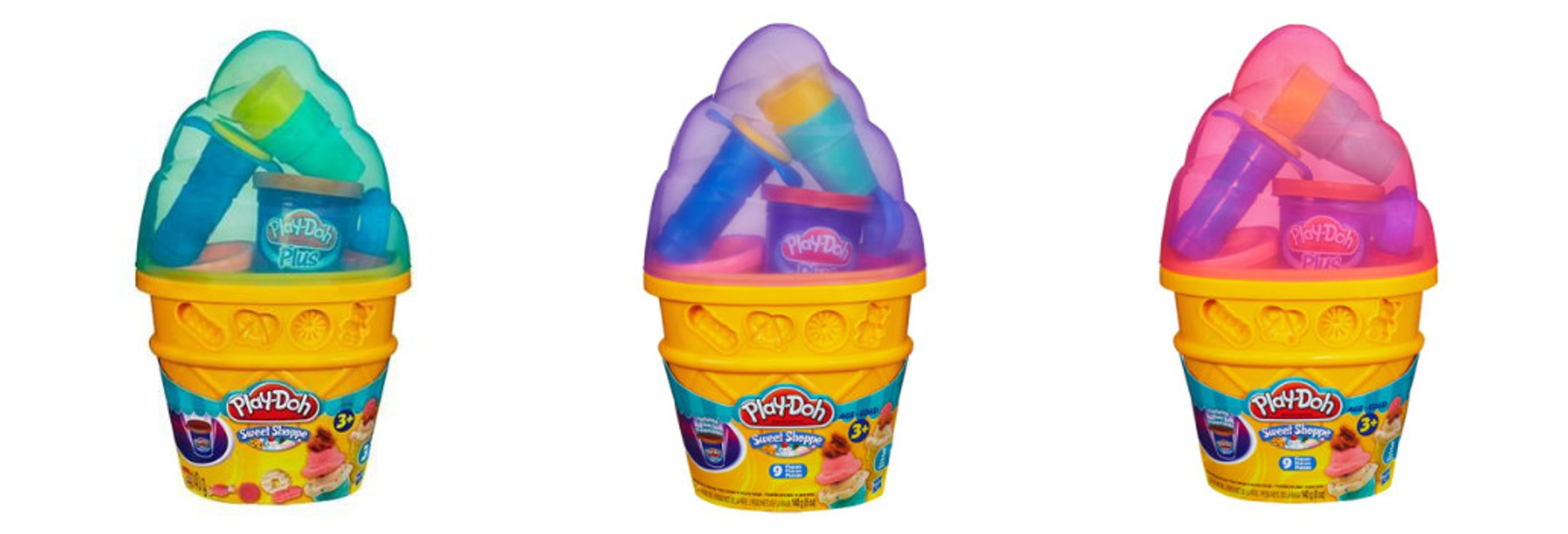 Bộ đồ chơi đất nặn Play-doh máy làm kem với 3 màu khác nhau