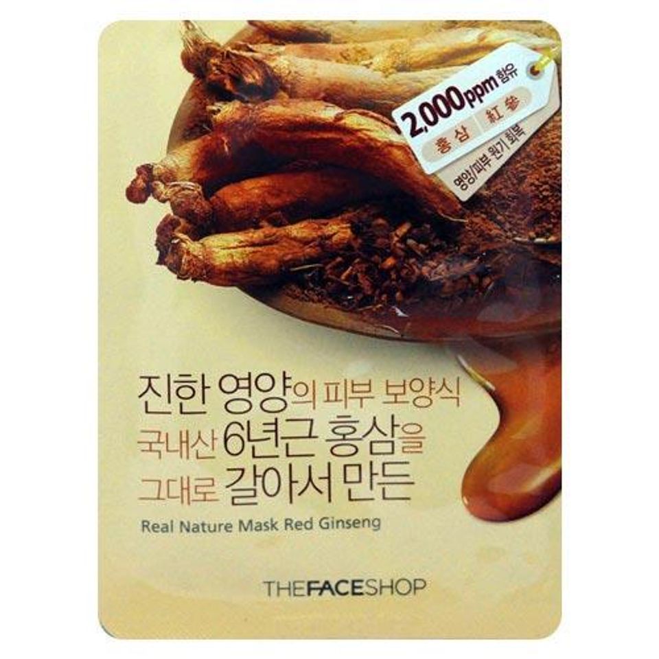 Mặt Nạ Hồng Sâm Real Nature Mask Red Ginseng TheFaceShop