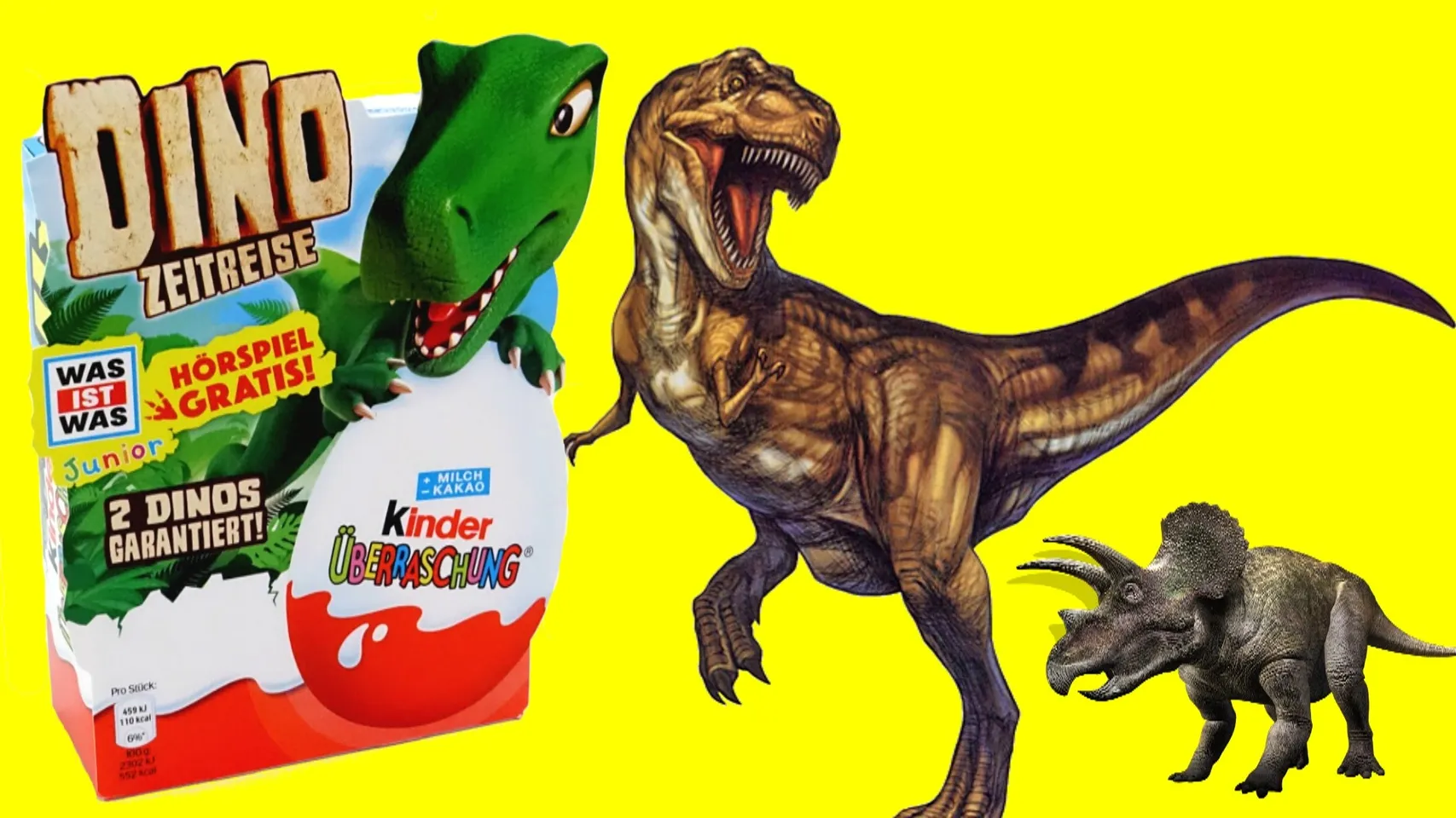 Trứng đồ chơi Kinder Dino gồm những chú khủng long 