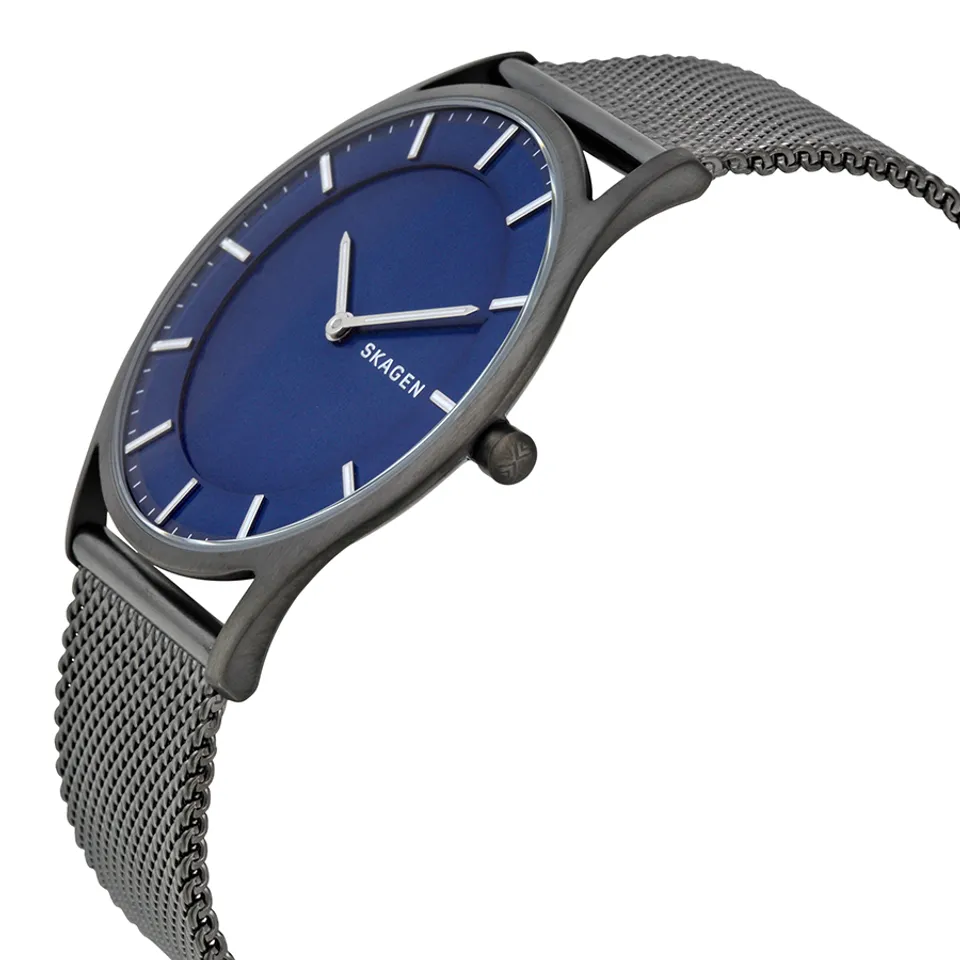 Case cực mỏng giúp chiếc đồng hồ nam Skagen này trở nên lịch lãm hơn