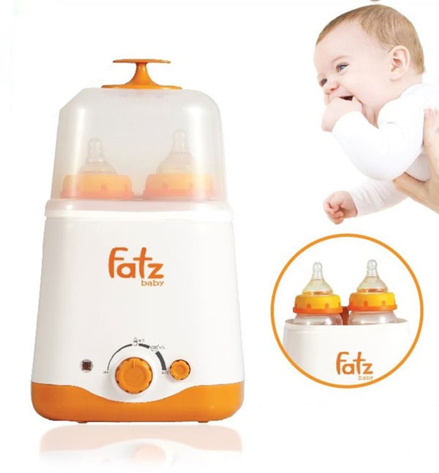 Máy hâm sữa tiệt trùng đa năng 2 bình cổ rộng Fatzbaby FB3011SL tiện dụng hơn cho mẹ