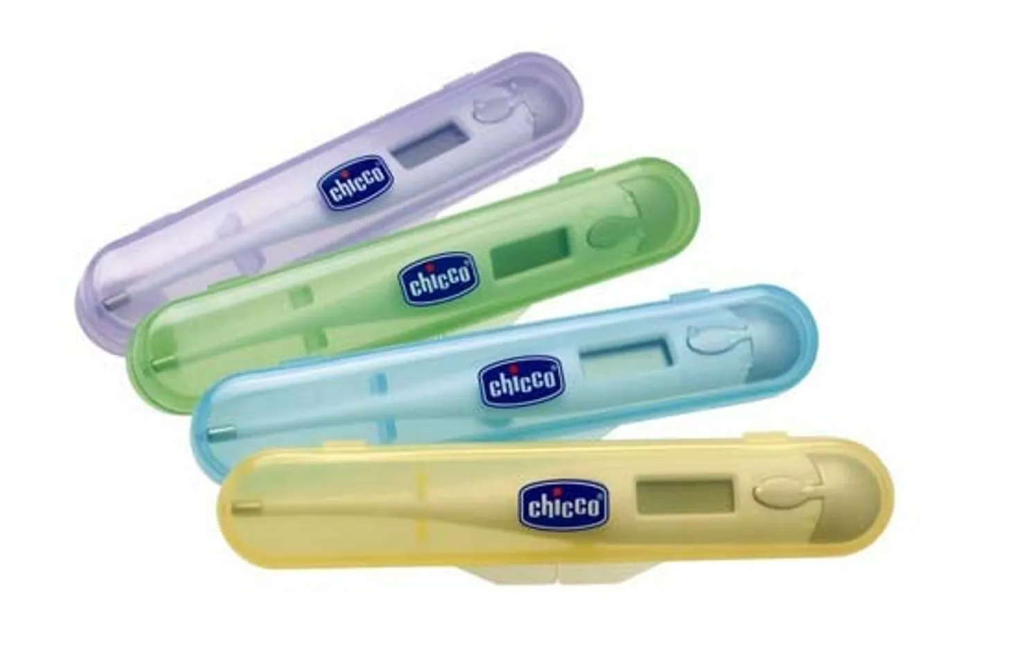 Nhiệt kế điện tử Chicco có 4 màu cho bạn lựa chọn