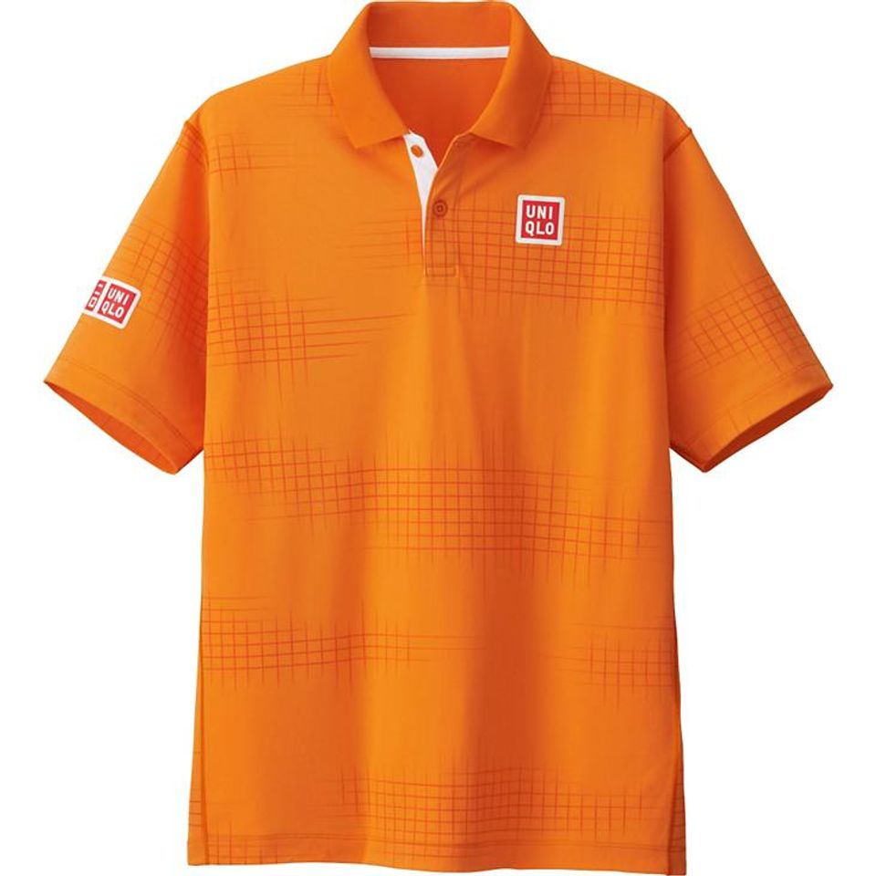 Áo Uniqlo tennis EX Dry giải tennis mở rộng 2016 màu cam