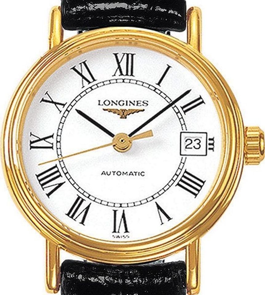 Đồng hồ Longines Presence L43212112 Swiss Automatic được thiết kế mặt tròn năng động