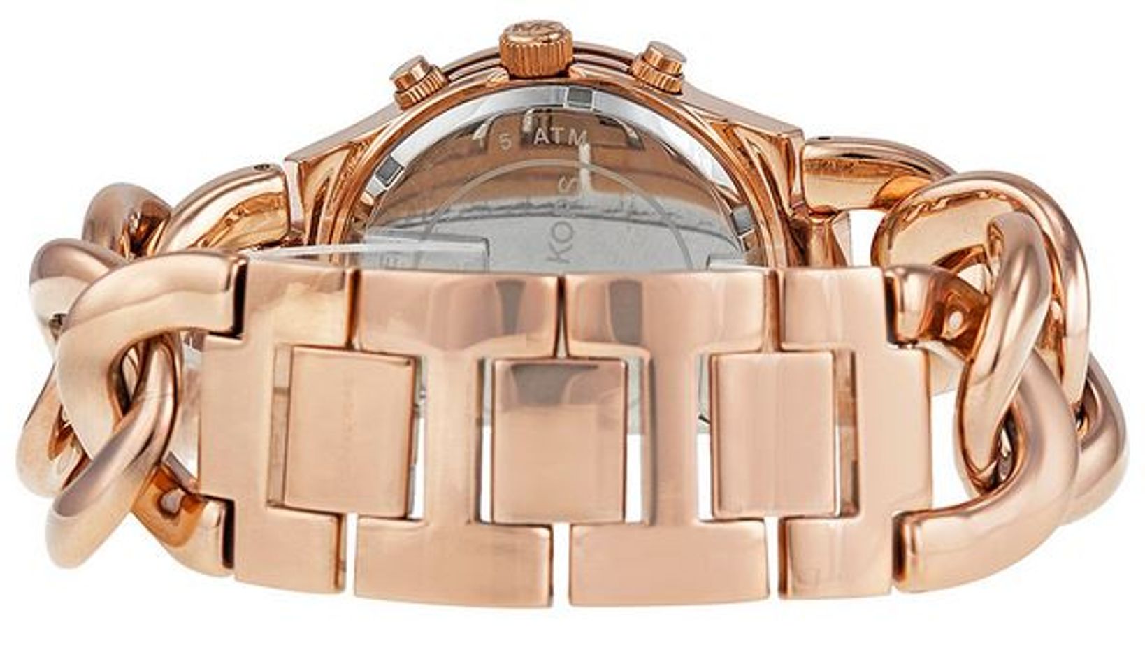 Chiếc đồng hồ Micharl Kors nữ này được thiết kế với dây màu vàng hồng đầy mê hoặc