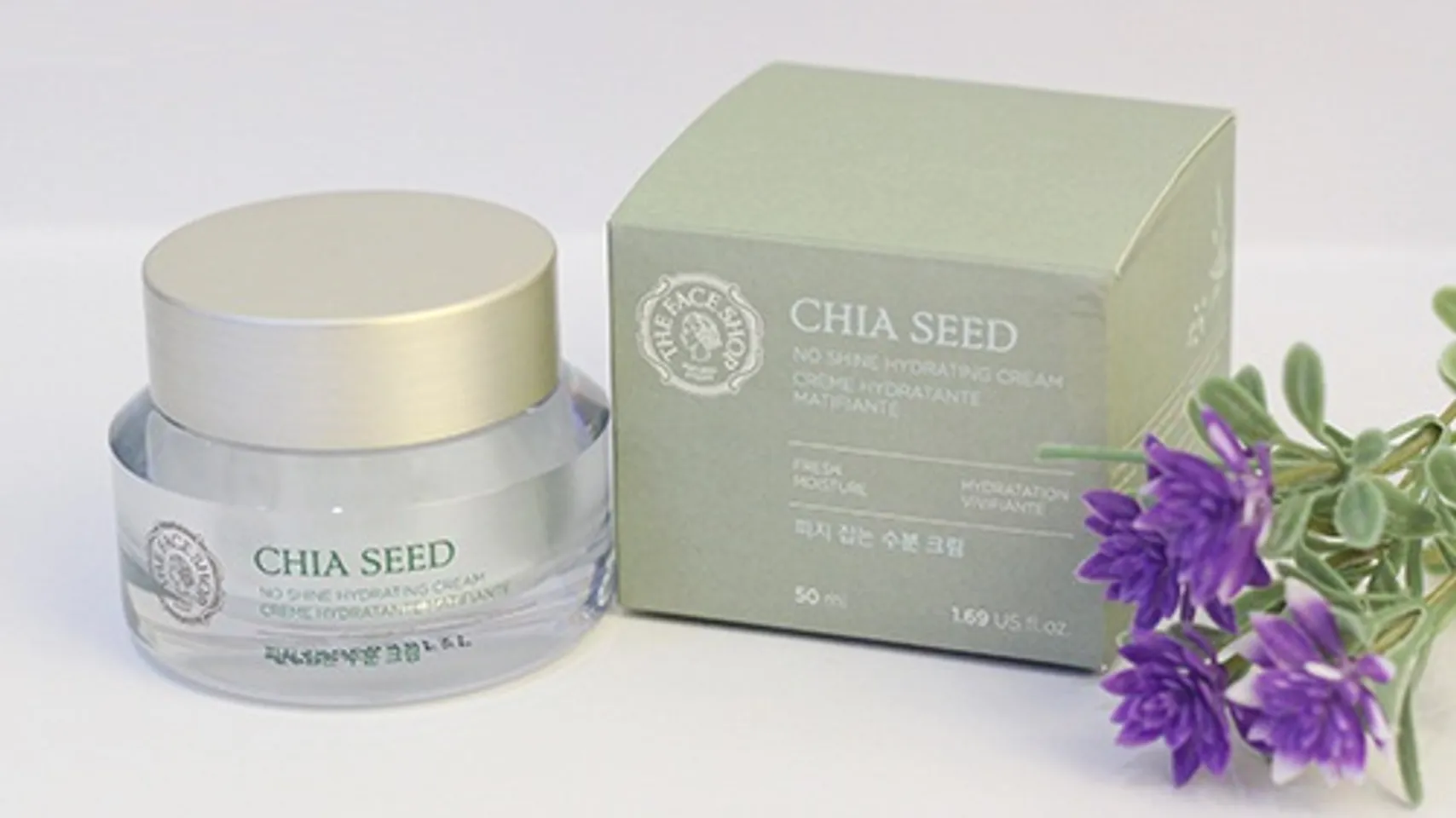 Kem dưỡng ẩm The Face Shop Chia Seed No Shine Hydrating cung cấp nước tối ưu cho da