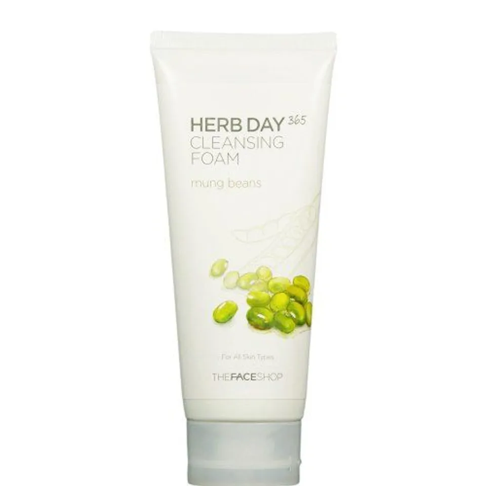 Sữa rửa mặt The Face Shop Herb Day 365 Cleansing Foam 6
