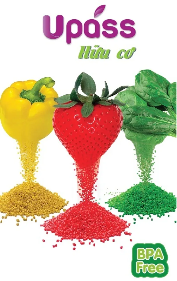 Sản phẩm có bột mầu hữu cơ được chế tạo từ các loại rau củ và hoa quả