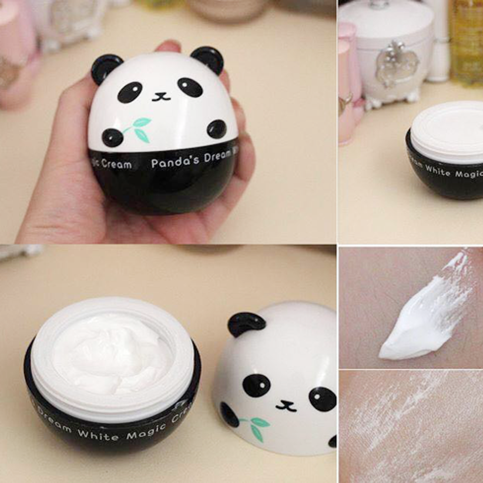 Panda’s dream white magic cream xóa đi tất cả những khuyết điểm trên làn da như mụn đỏ, lỗ chân lông to