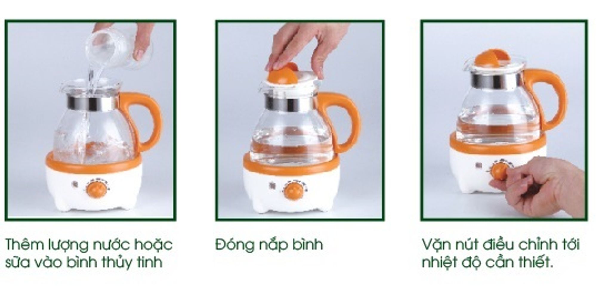 Cách sử dụng máy hâm nước pha sữa rất đơn giản