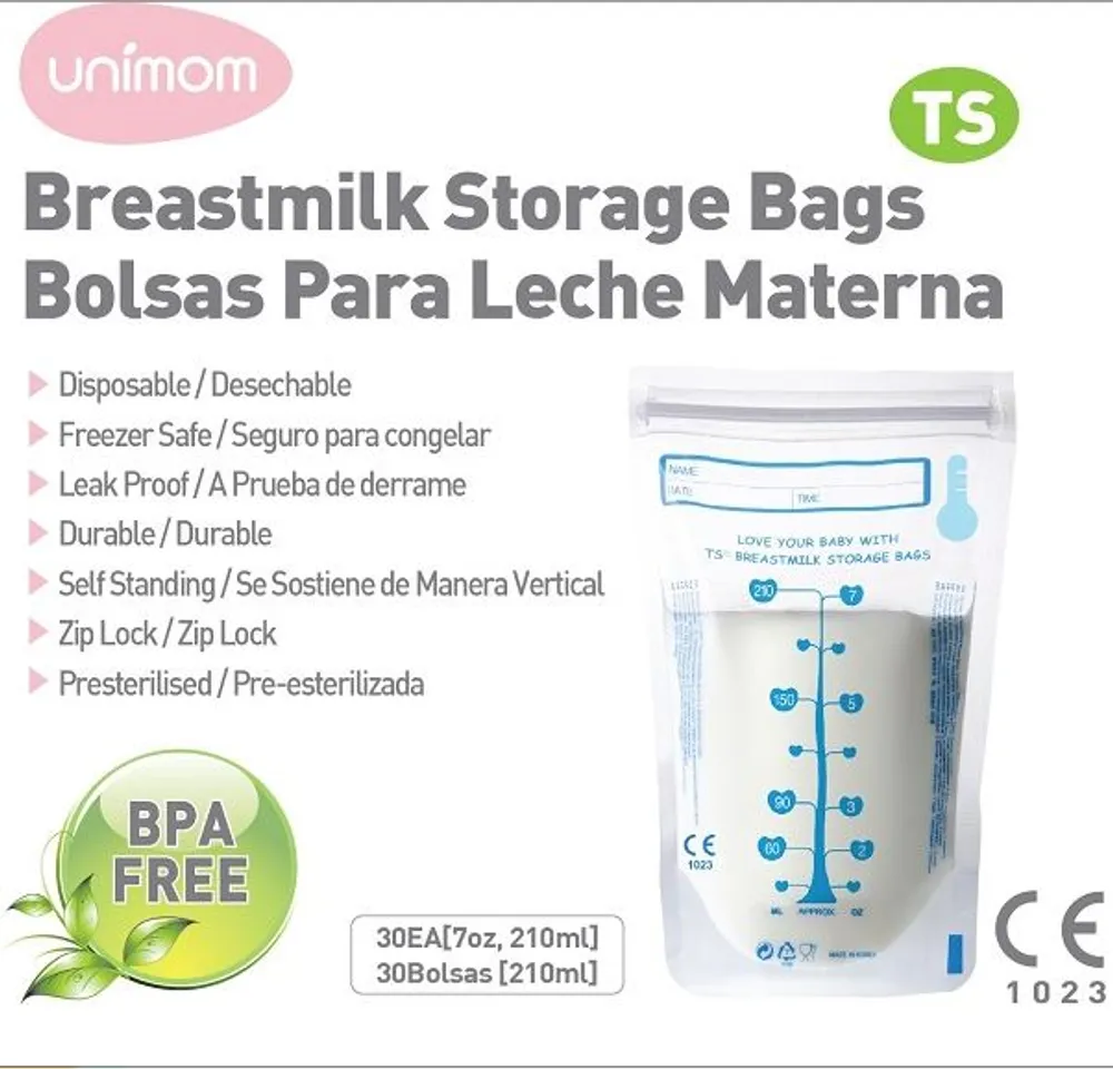 Tất cả các loại Túi đựng sữa (trữ sữa mẹ) Unimom không có BPA