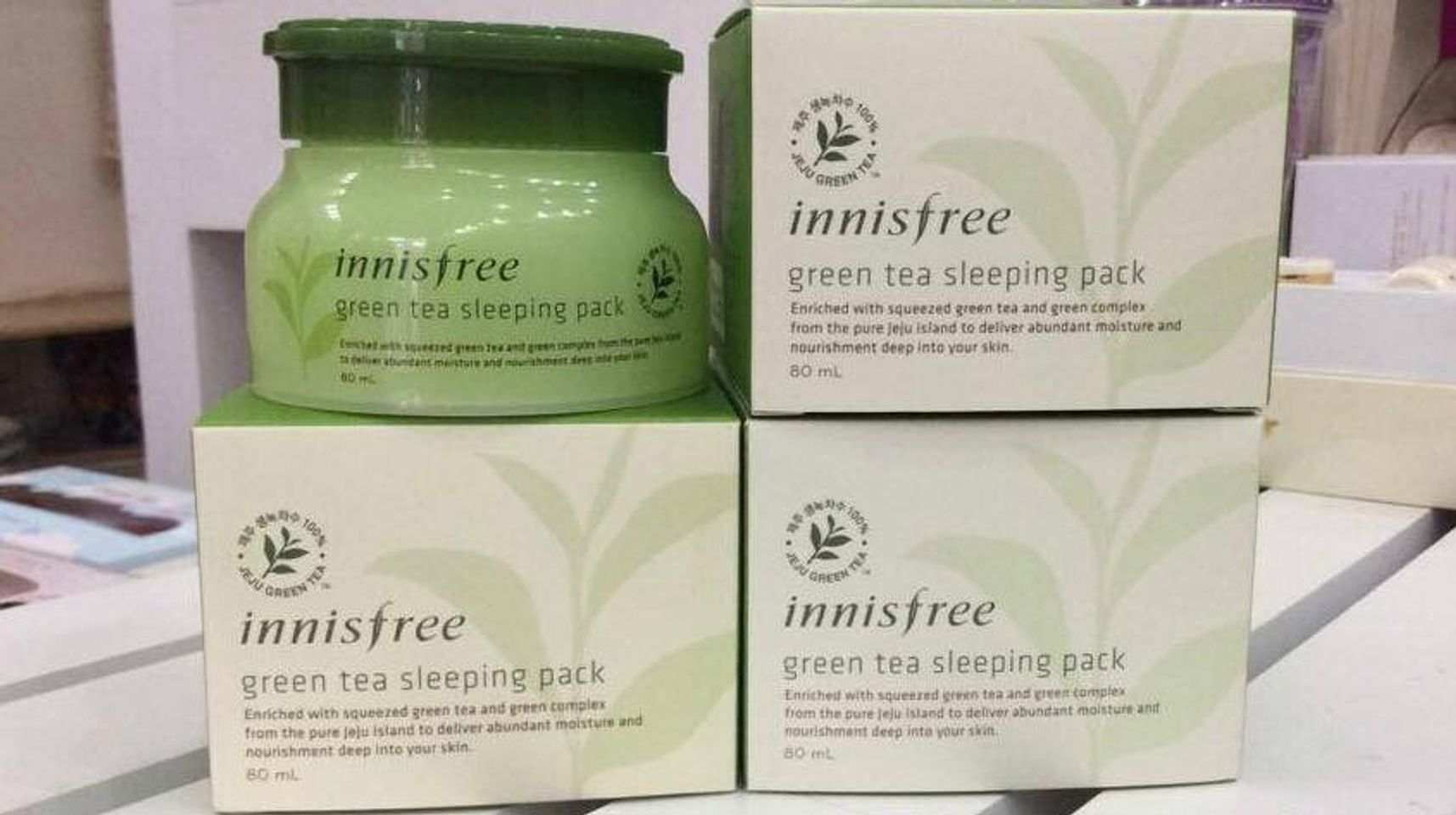 Mặt nạ ngủ Innisfree trà xanh Green Tea Sleeping Pack 2