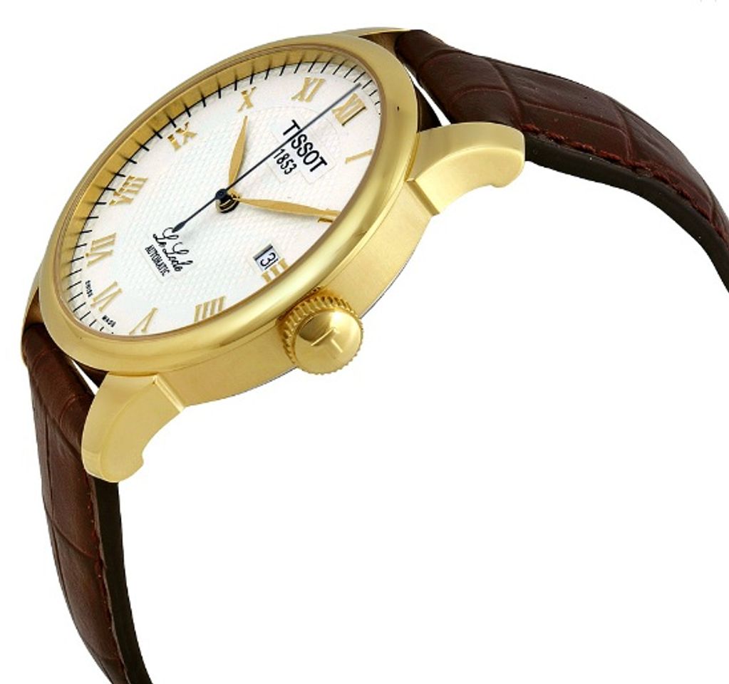 Núm của đồng hồ được khắc nổi chữ T rõ ràng, sắc nét
