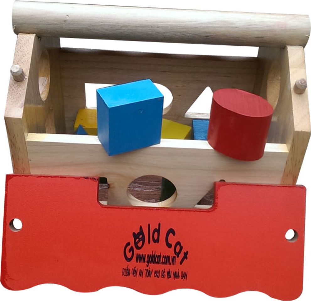 đồ chơi gỗ nhà thả hình goldcat