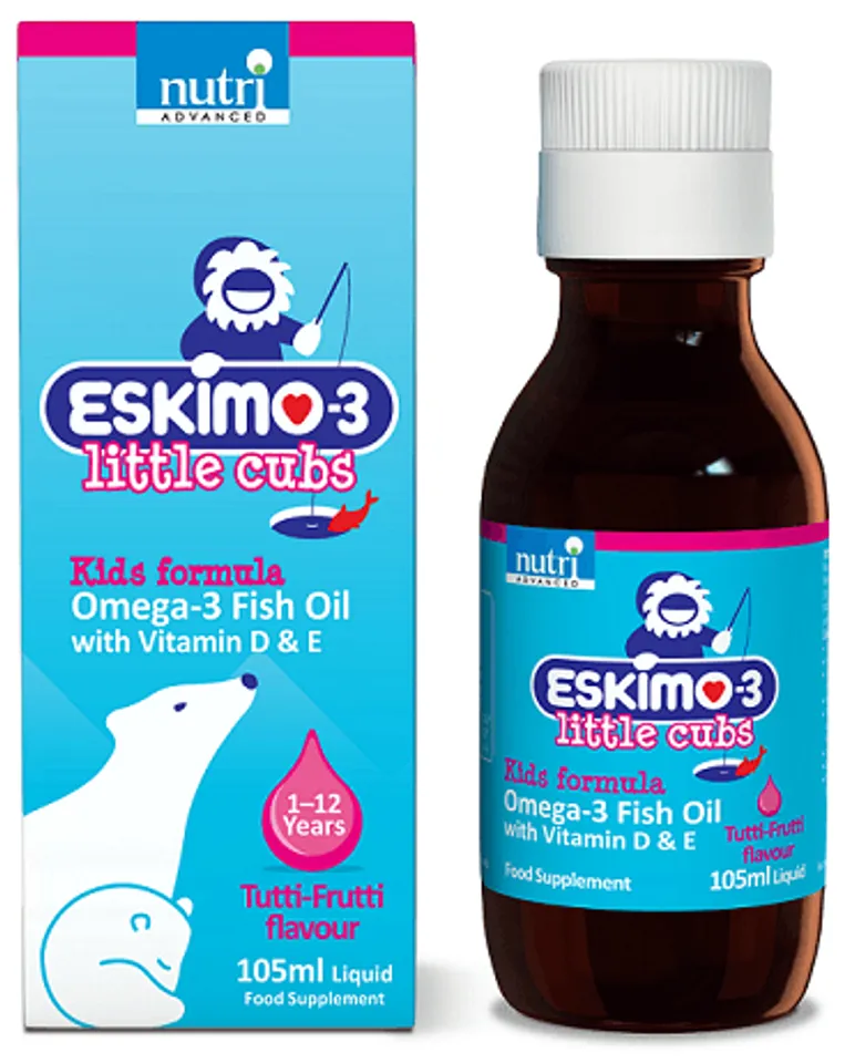 Viên uống Omega 3 kết hợp vitamin D & E - Eskimo chính hãng từ Anh