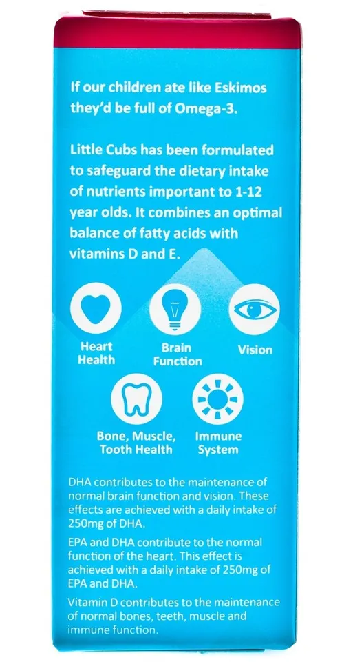 Nhãn sản phẩm Viên uống Omega 3 kết hợp vitamin D & E - Eskimo