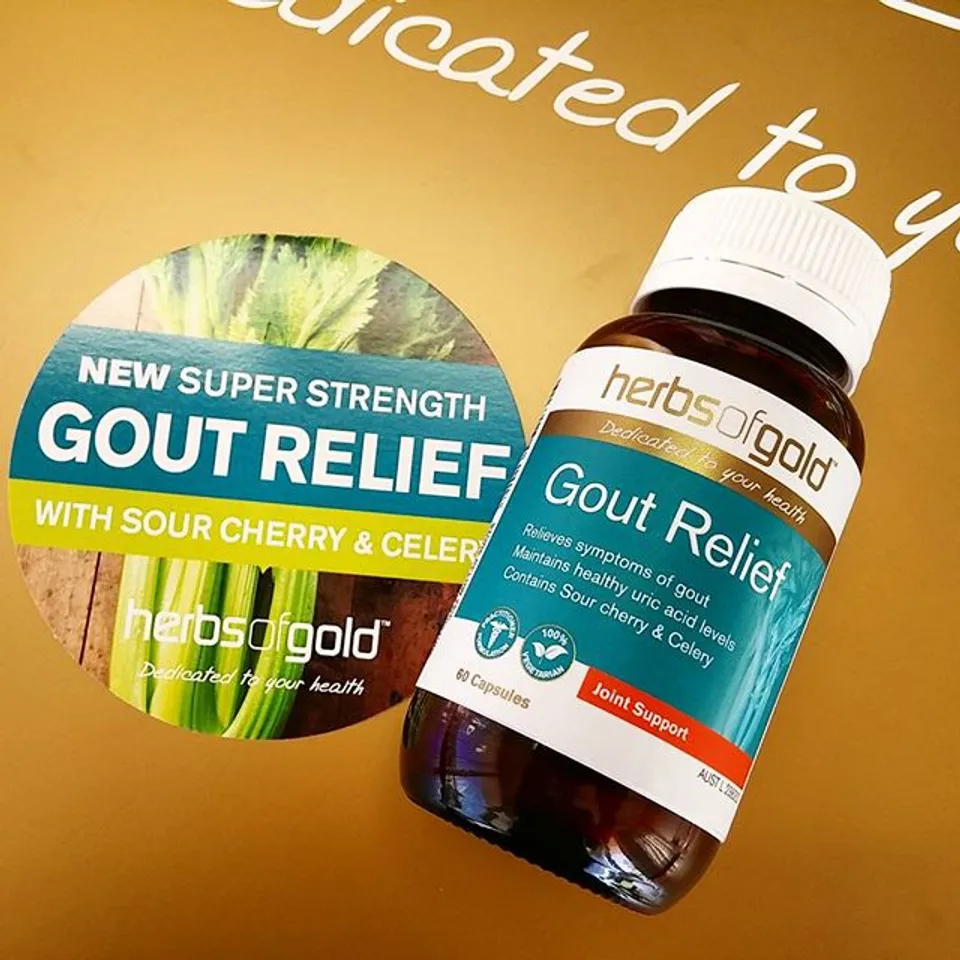 Viên uống điều trị Gút - Gout Relief  được chiết xuất từ thảo dược truyền thống 