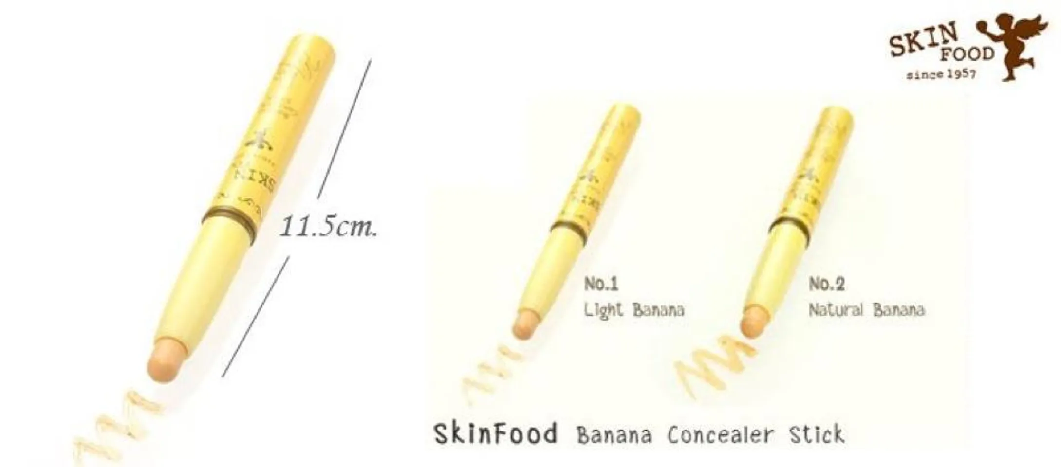 Skinfood Banana Concealer Stick có 2 tông màu cho bạn lựa chọn