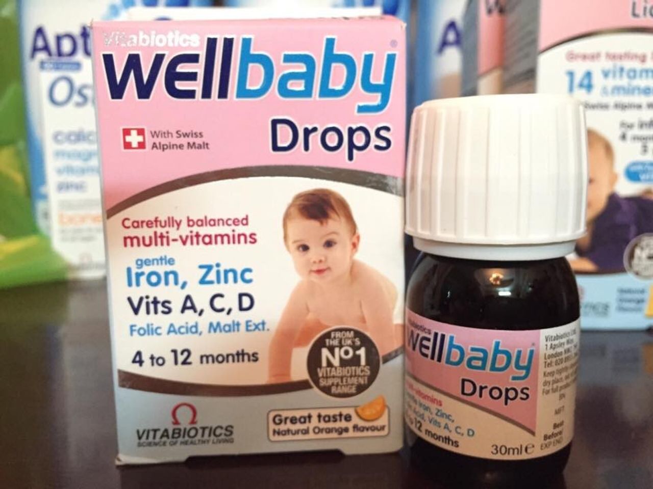 Vitamin tổng hợp dạng giọt Wellbaby Drops cho phát triển toàn diện