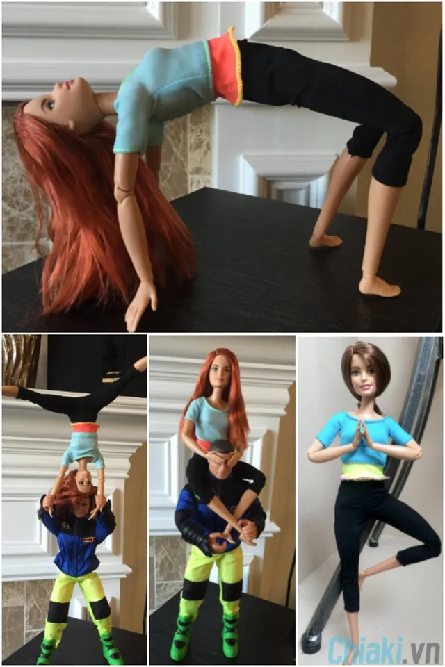Với 22 khớp giúp búp bê Barbie Made to Move có thể làm những động tác đáng kinh ngạc