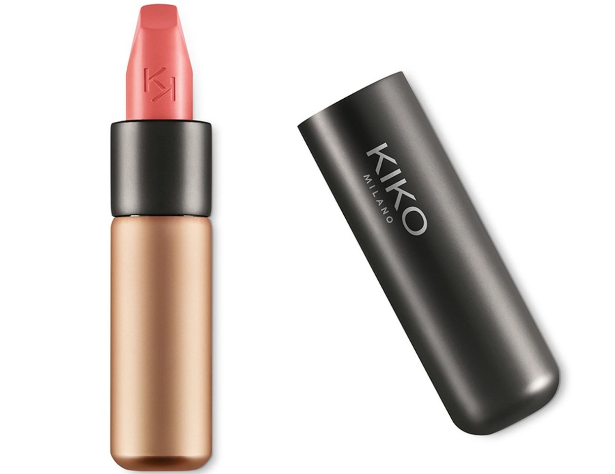 Son Kiko 303 Rose – Velvet Passion Matte màu hồng nude hay cũng chính là tông màu cam đất thanh lịch