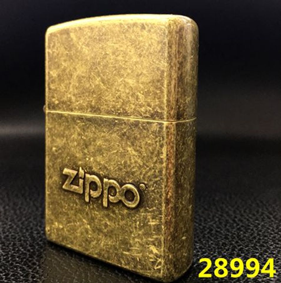 Bật lửa Zippo 28994 Stamped Logo Antique Brass