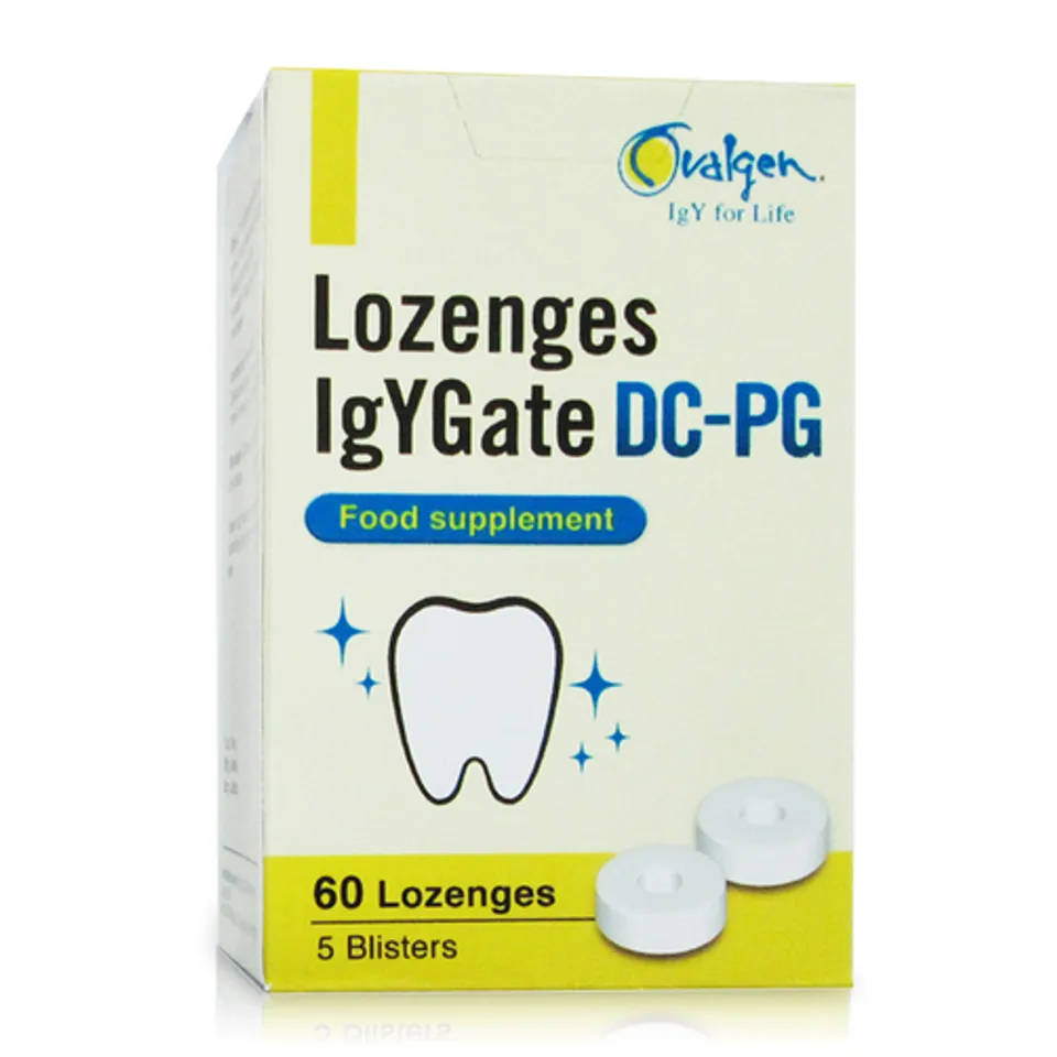 Viên ngậm chống sâu răng, viêm lợi IgYGate DC-PG Nhật Bản