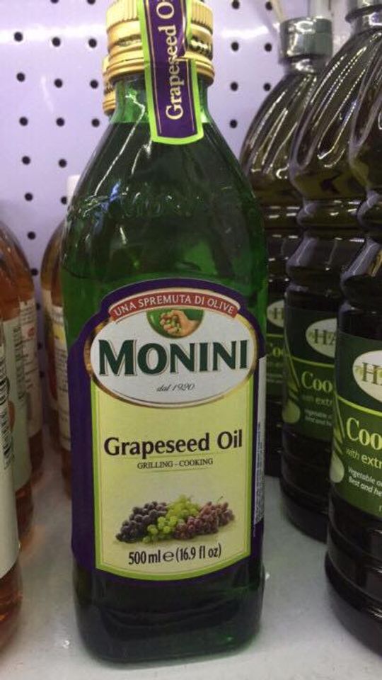 Dầu hạt nho Monini grapeseed oil chiết xuất từ nho tươi, an toàn cho cả người lớn và trẻ nhỏ