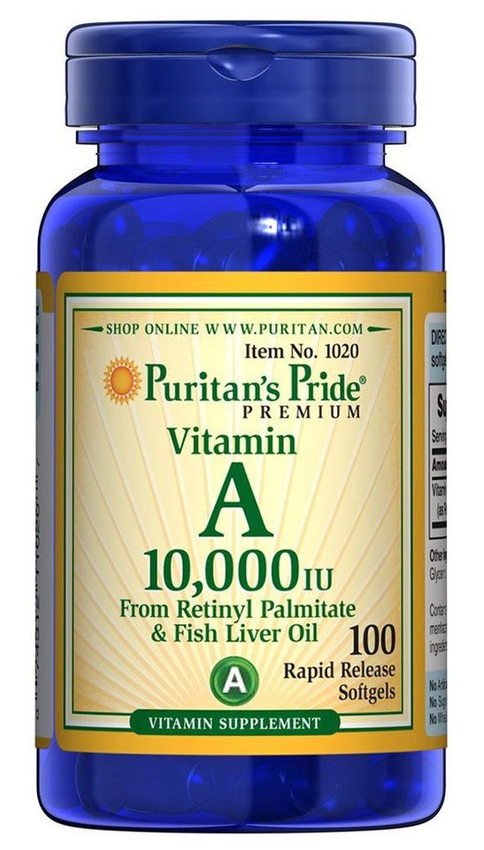 Viên uống bổ sung Vitamin A Puritan's Pride 10,000 IU