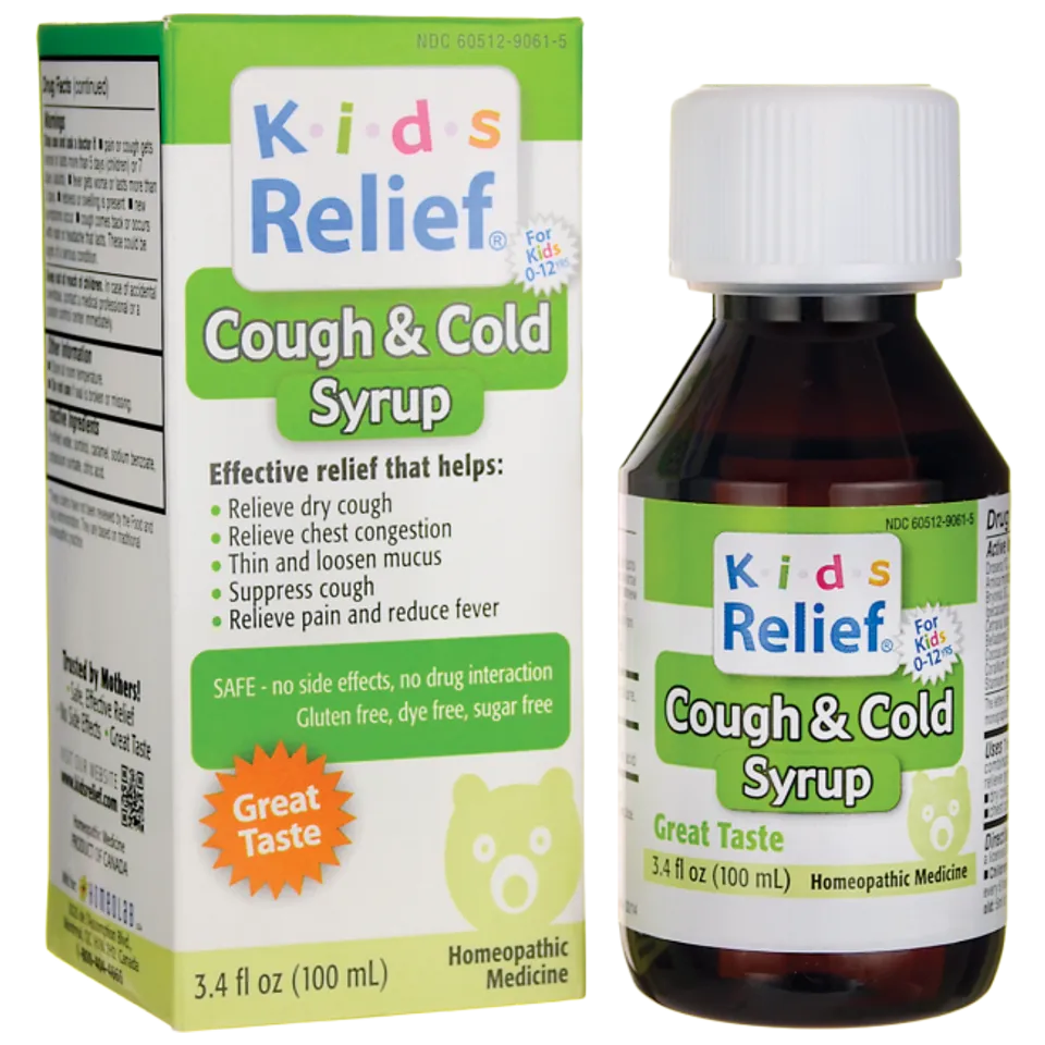Siro ho và cảm cúm Kids relief cough & cold của Mỹ